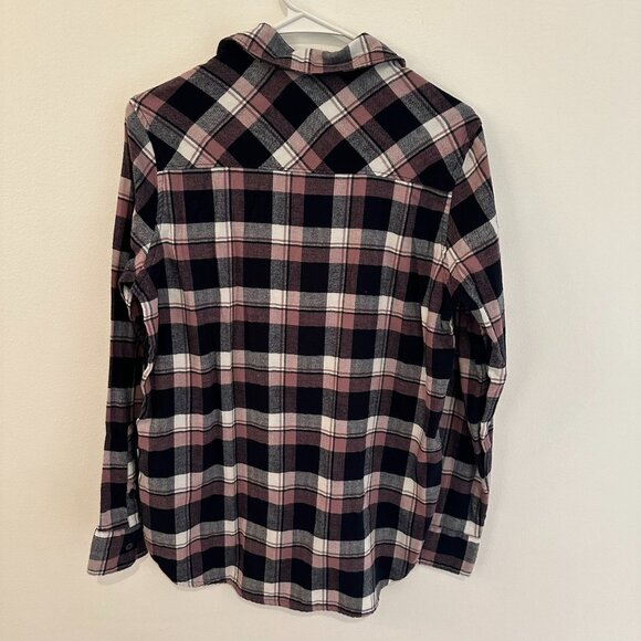 ORVIS WOMENS PINK PLAID FLANNEL BUTTON UP SHIRT SIZE SMALL - Picture 4 of 4